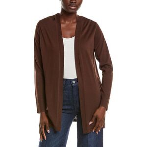 Anne Klein Womens  Pocket Cardigan, Brown